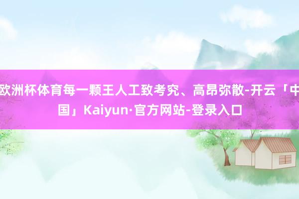 欧洲杯体育每一颗王人工致考究、高昂弥散-开云「中国」Kaiyun·官方网站-登录入口