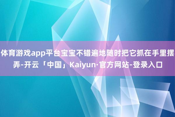 体育游戏app平台宝宝不错遍地随时把它抓在手里摆弄-开云「中国」Kaiyun·官方网站-登录入口