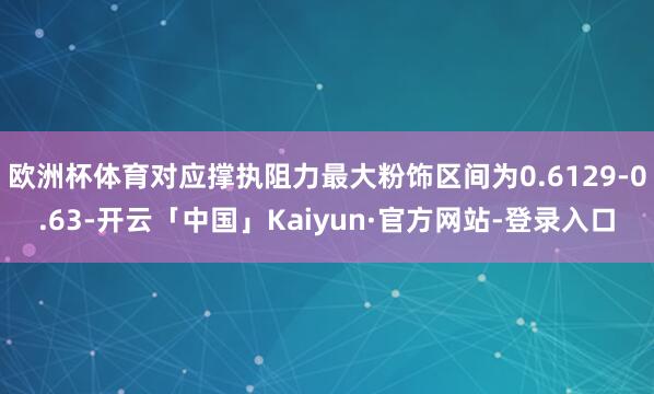 欧洲杯体育对应撑执阻力最大粉饰区间为0.6129-0.63-开云「中国」Kaiyun·官方网站-登录入口