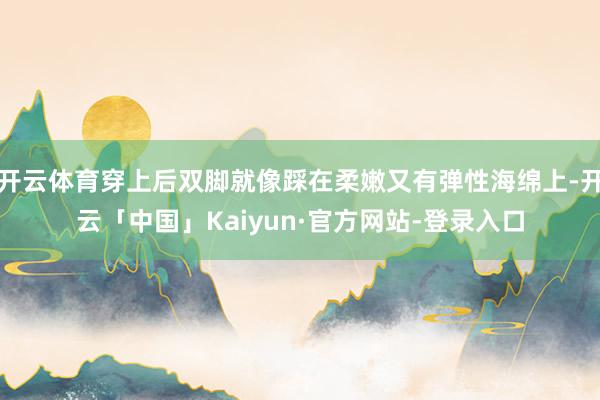 开云体育穿上后双脚就像踩在柔嫩又有弹性海绵上-开云「中国」Kaiyun·官方网站-登录入口