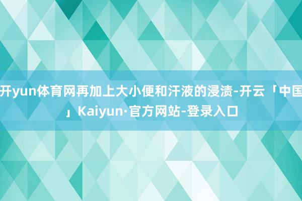 开yun体育网再加上大小便和汗液的浸渍-开云「中国」Kaiyun·官方网站-登录入口