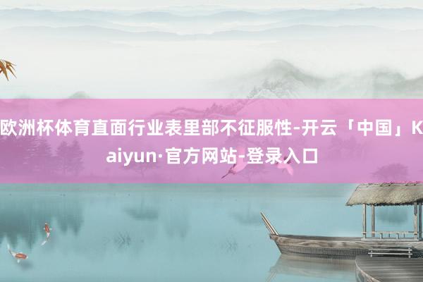 欧洲杯体育直面行业表里部不征服性-开云「中国」Kaiyun·官方网站-登录入口